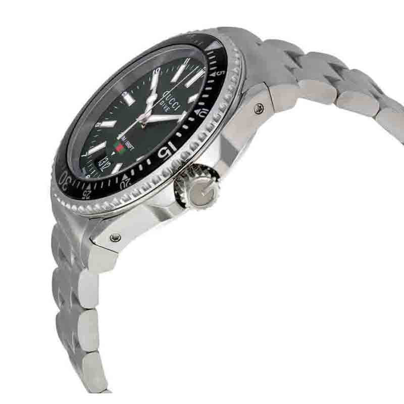 Buy Gucci Men's Swiss Made Quartz Stainless Steel Black Dial 40mm Watch YA136301 in Pakistan