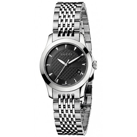 Buy Gucci G Timeless Black Dial Silver Steel Strap Watch for Women - YA126502 in Pakistan