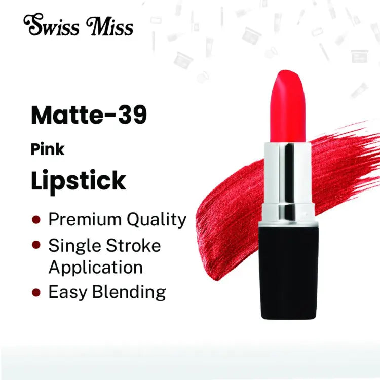 Buy Swiss Miss Lipstick Pink Matte - 39 in Pakistan