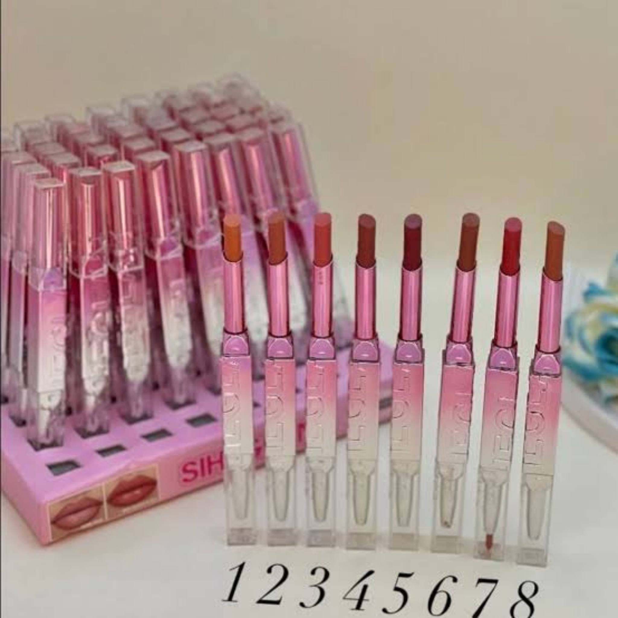 SIHEGLAN Lipistik Lip Liner 2 in One 8 Pieces Set