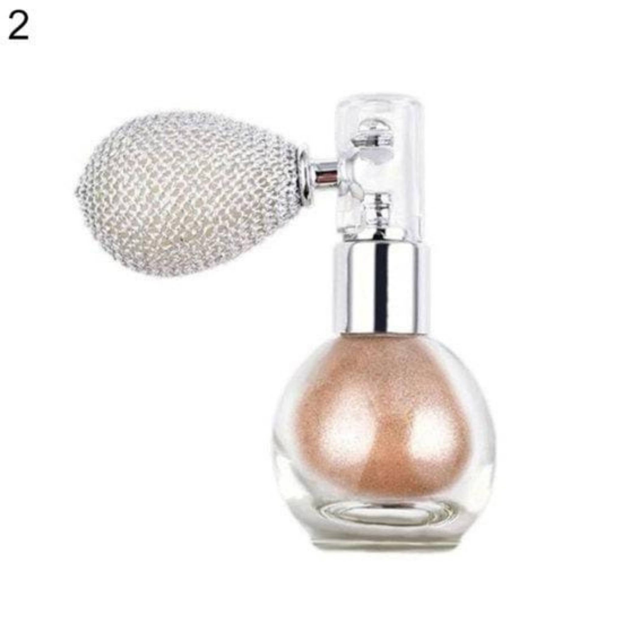 Highlighter Powder Spray. Brightening Glitter Powder Spray. Shimmer Sparkle Powder for Face Body Highlight Makeup Party Comestic