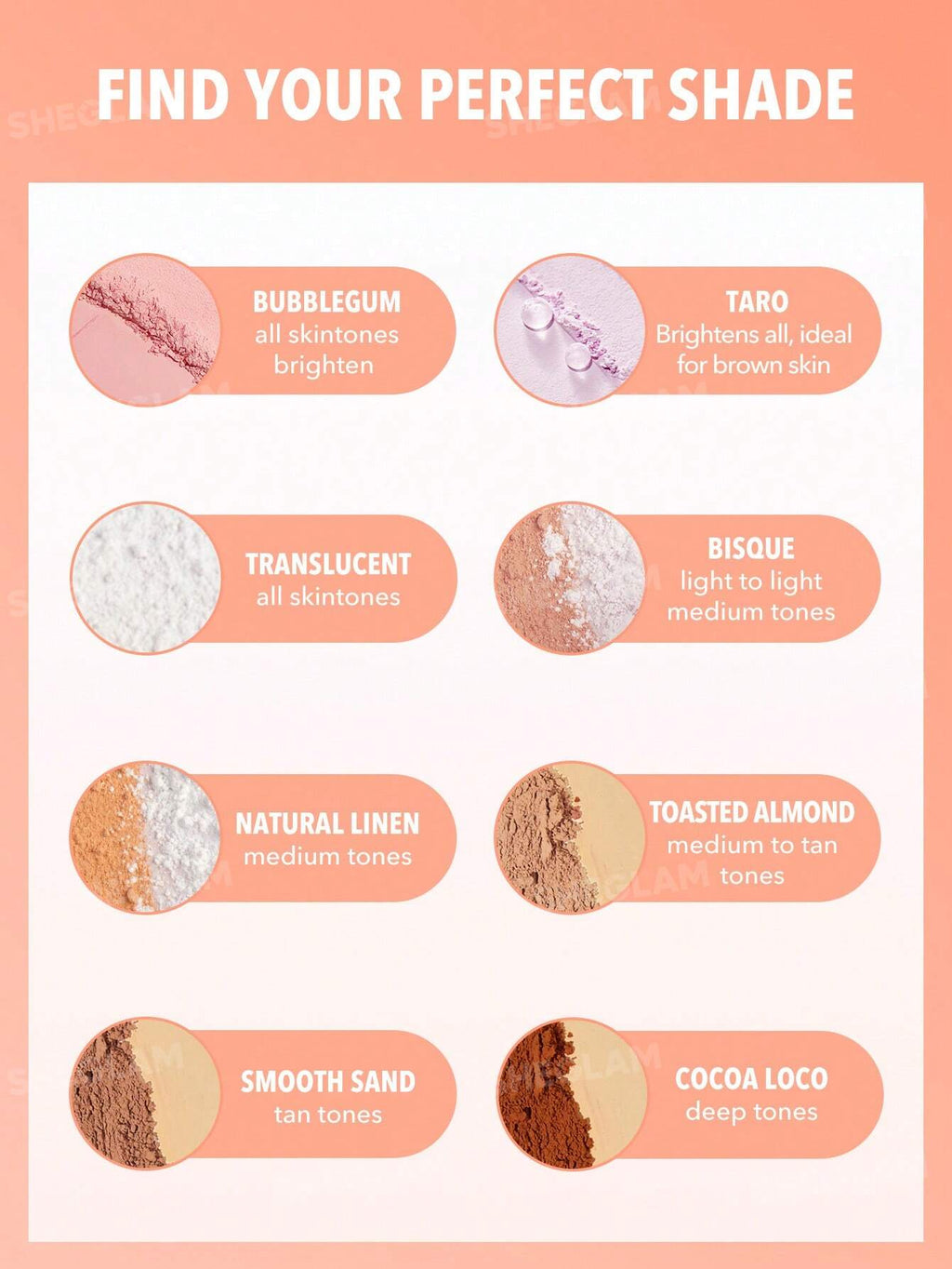 SHEGLAM Insta-Ready Face & Under Eye Setting Powder Duo