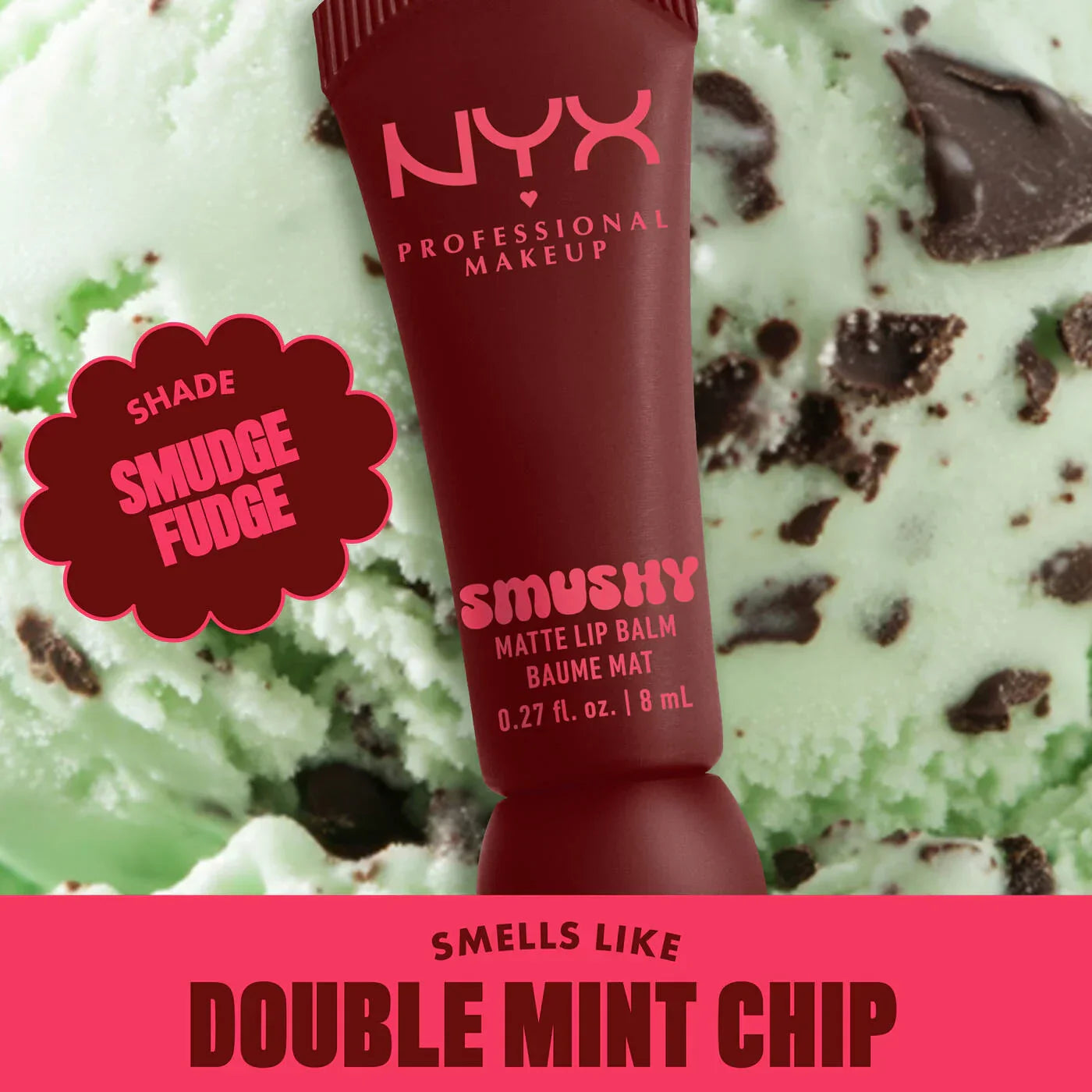 NYX Professional Makeup - Smushy Matte Lip Balm - Smudge Fudge