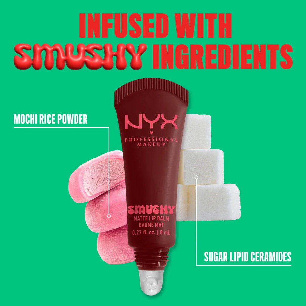 NYX Professional Makeup - Smushy Matte Lip Balm - Smudge Fudge