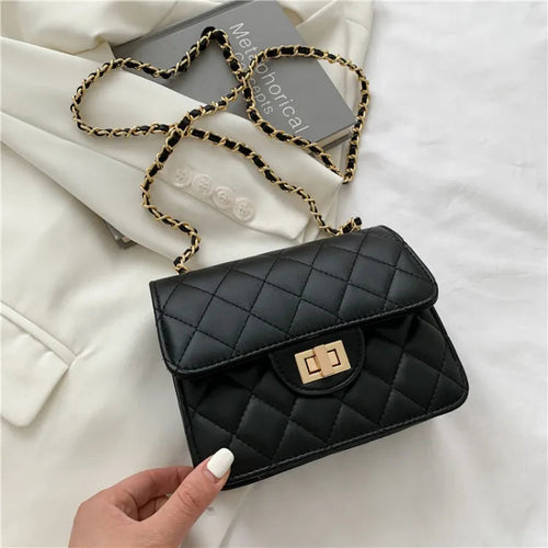 Buy - Quilted DockLock Crossbody Bag ~ Black in Pakistan