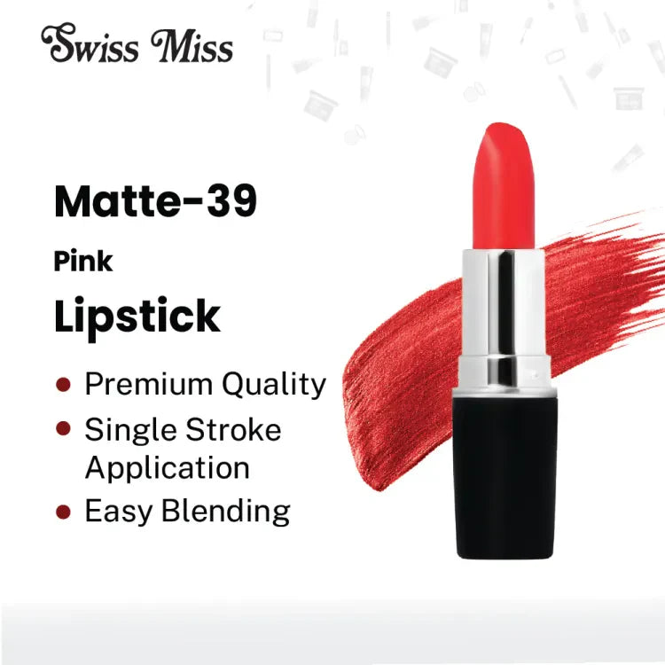 Buy Swiss Miss Lipstick Pink Matte - 39 in Pakistan