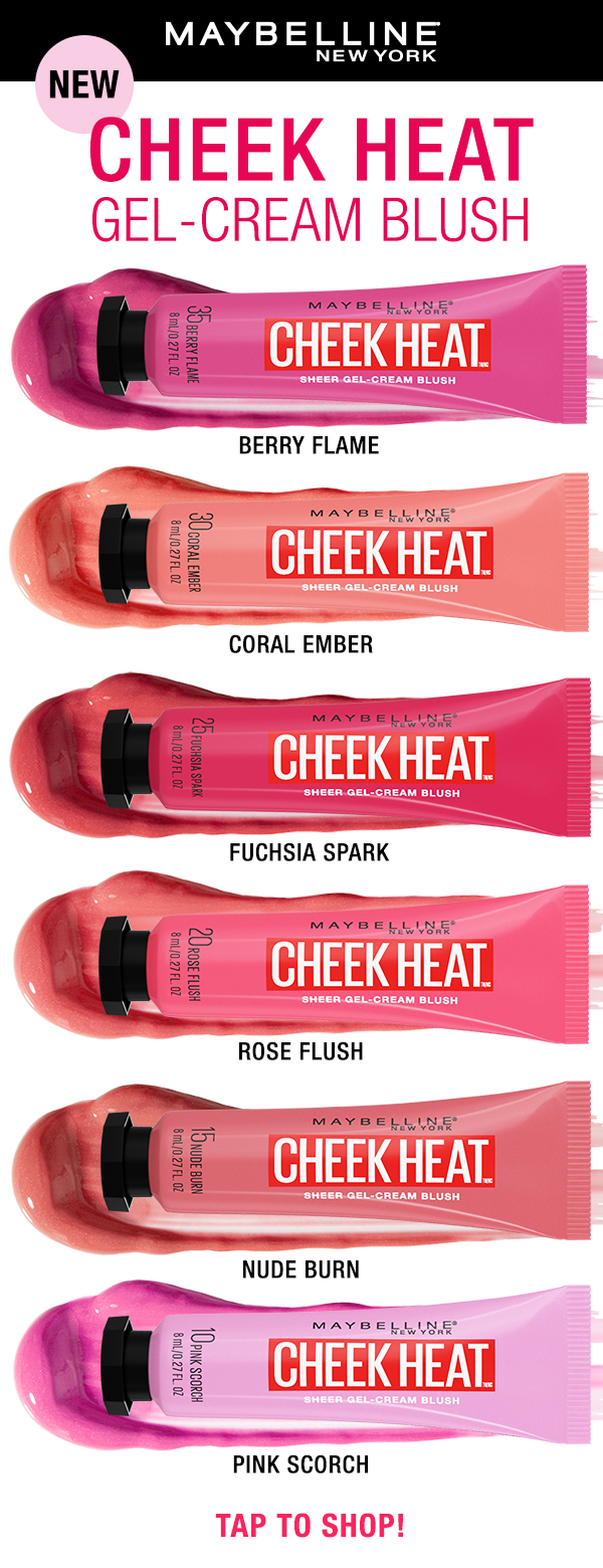Buy Maybelline Cheek Heat Gel Cream Blush - Coral Ember in Pakistan