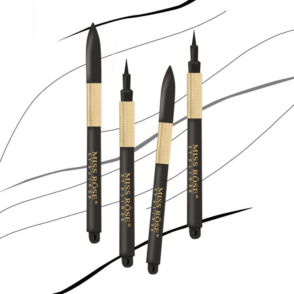 Buy Miss Rose Classic Pure Black Liquid Eyeliner Pen Waterproof Matte in Pakistan