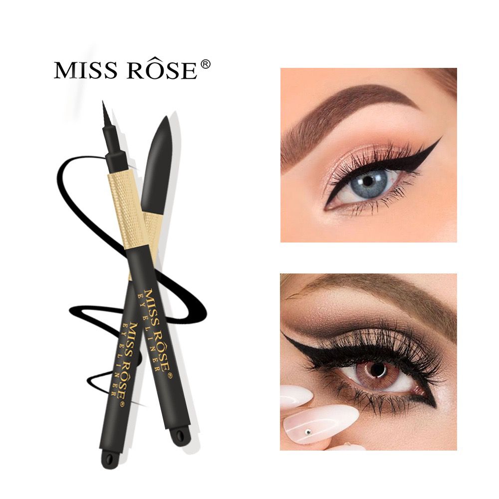 Buy Miss Rose Eyeliner Pencil Classic Pure Black Liquid Pen Waterproof Matte Eye Pencil in Pakistan