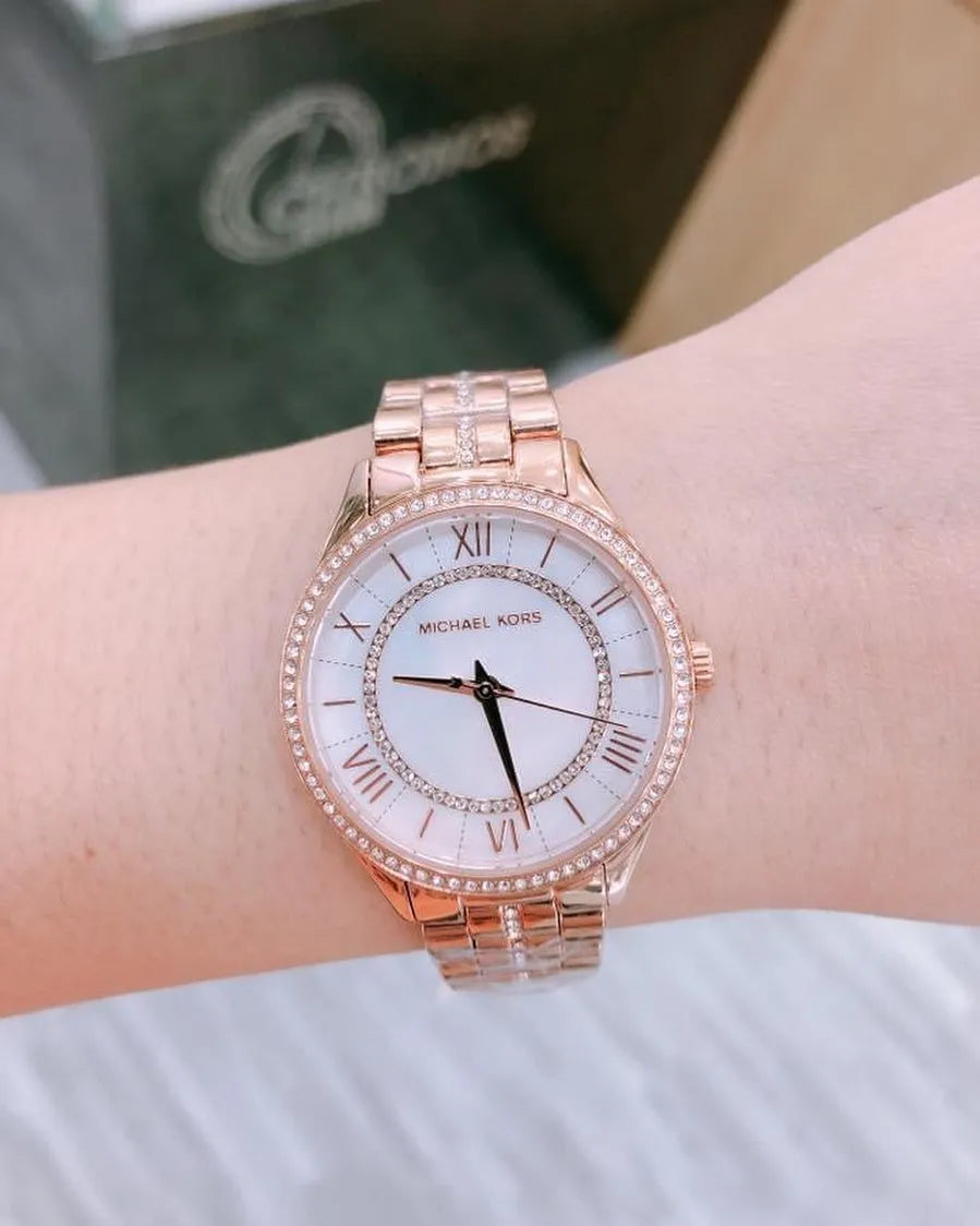 Buy Michael Kors Women's Lauryn Three-hand Rose Gold-tone Stainless Steel Watch - Mk3716 in Pakistan