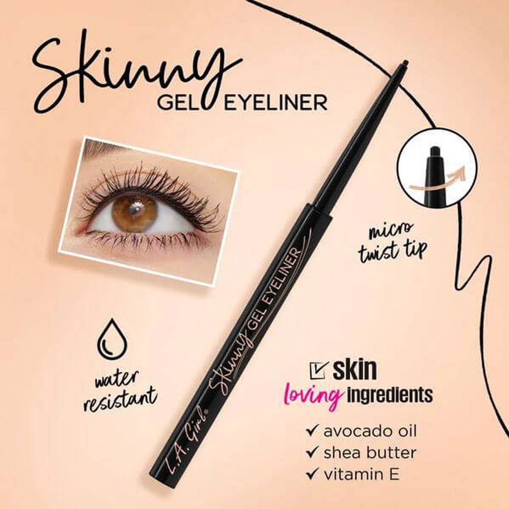 L.A Girl Skinny Gel Eyeliner - Silky Black