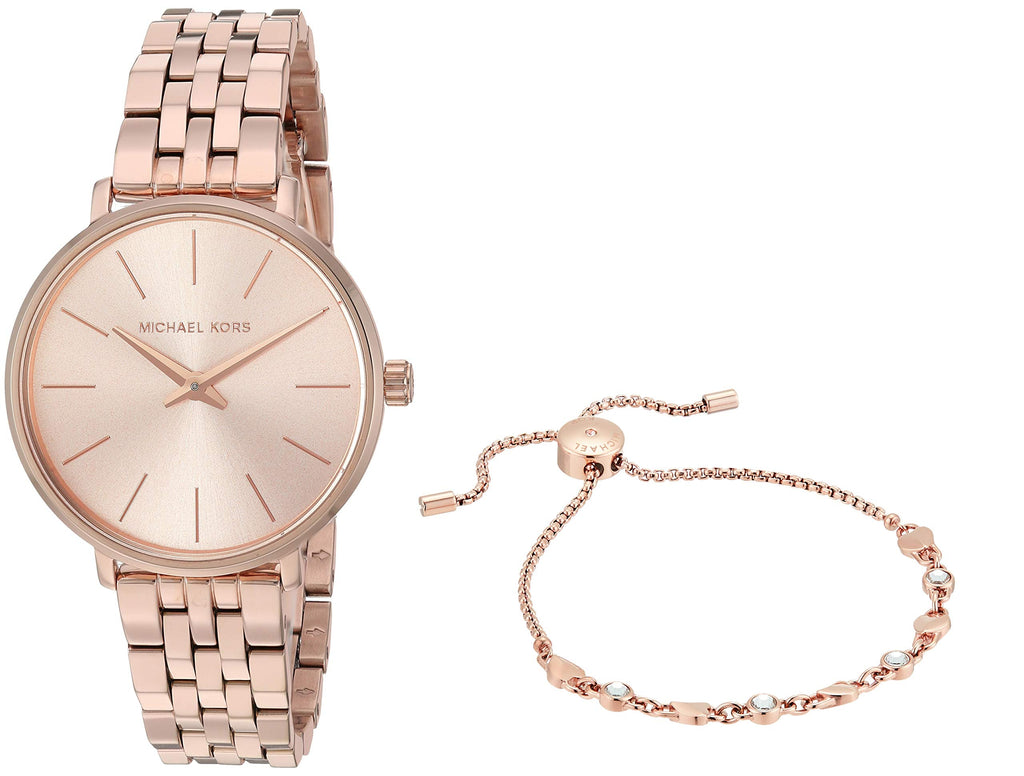 Buy Michael Kors Women's Pyper Three-hand Rose Gold-tone Stainless Steel Watch - Mk3897 in Pakistan