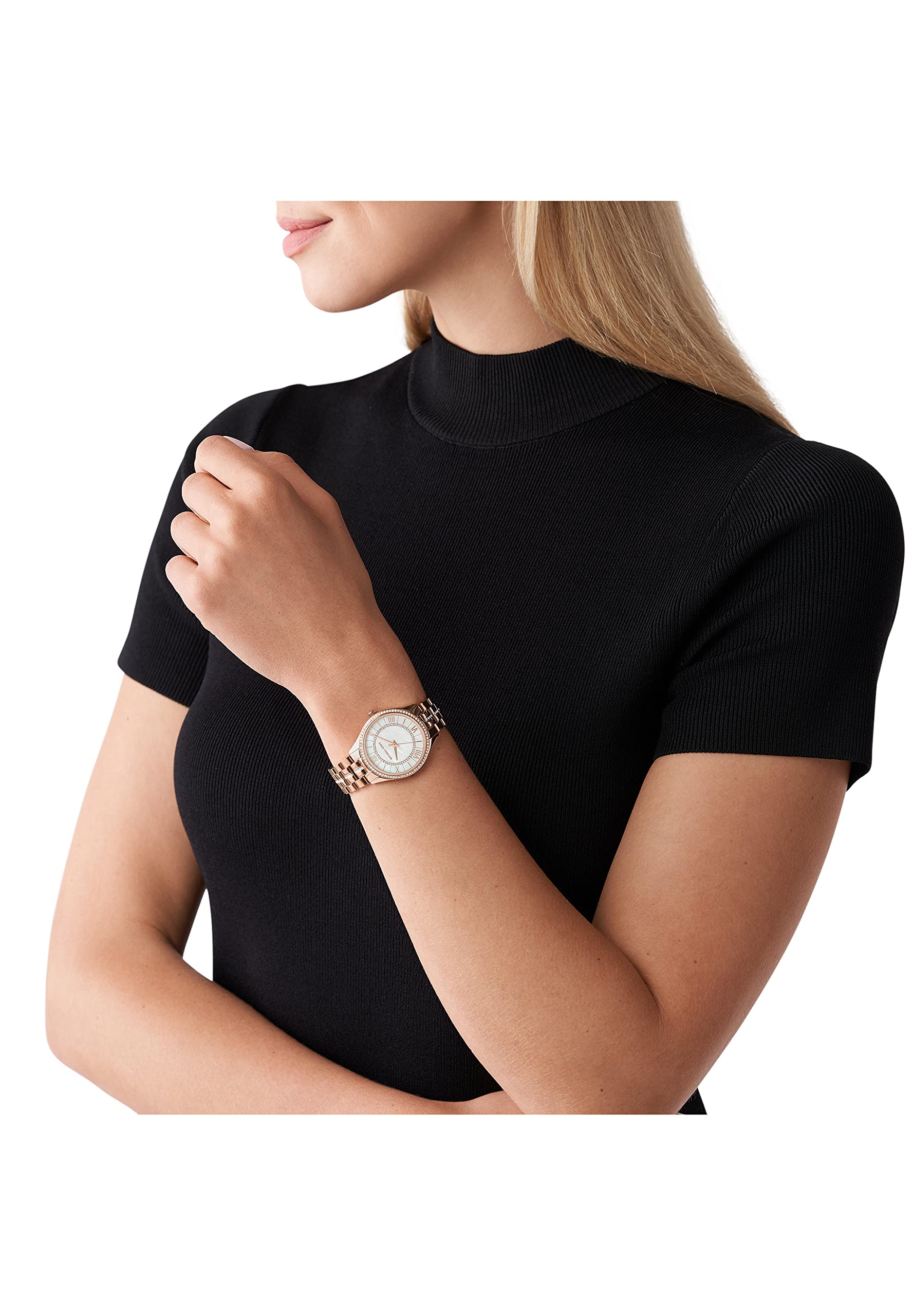 Buy Michael Kors Women's Lauryn Three-hand Two-tone Stainless Steel Watch - Mk3979 in Pakistan