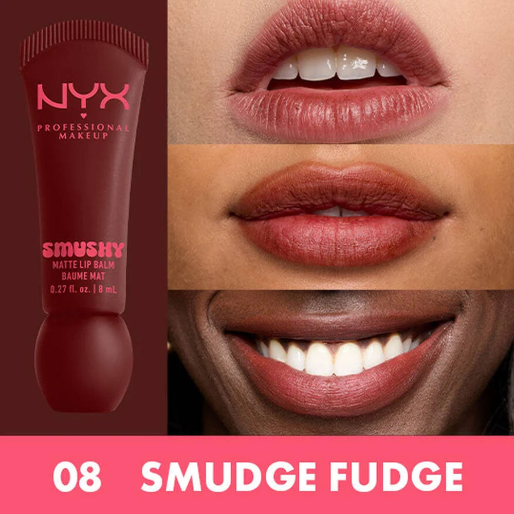 NYX Professional Makeup - Smushy Matte Lip Balm - Smudge Fudge