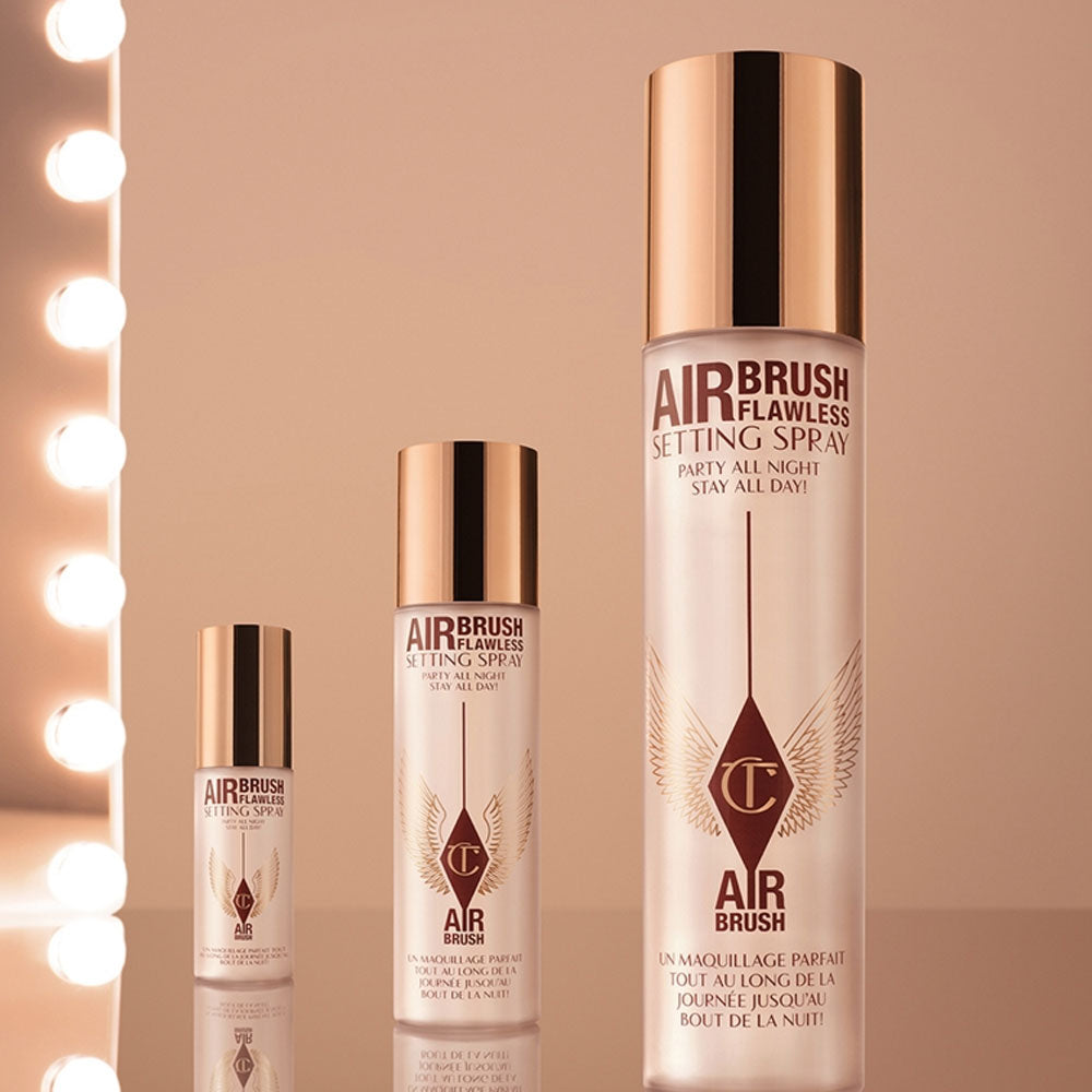 Charlotte Tilbury Airbrush Flawless Setting Spray Duo -  Full Size 100ML -mini Size -34ML