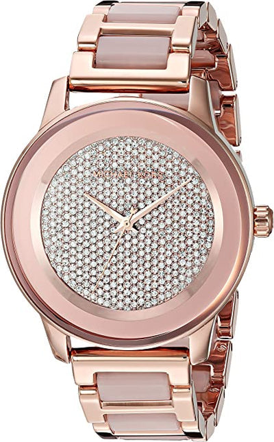 Buy Michael Kors Kinsley Rose Gold Tone Blush Acetate Women's Watch - Mk6432 in Pakistan
