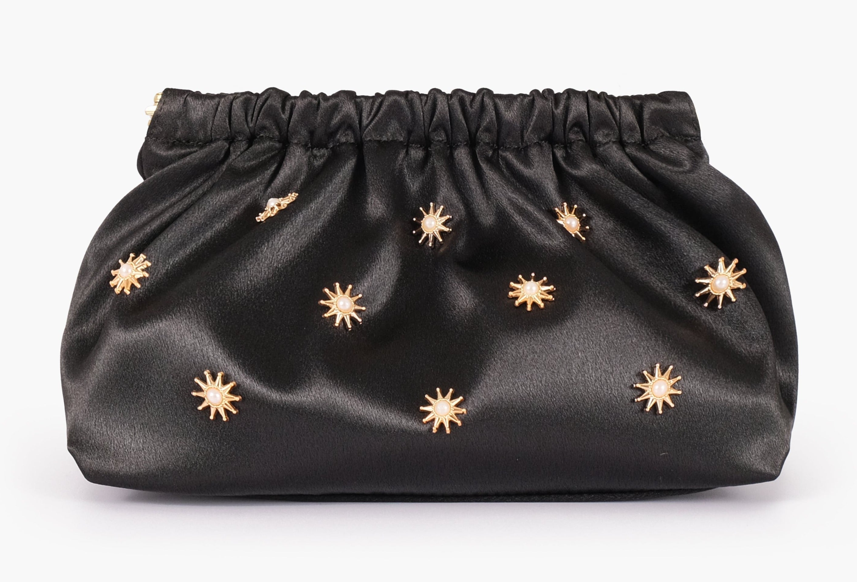 Buy Snap Closure Clutch With Chain Handle - Black in Pakistan