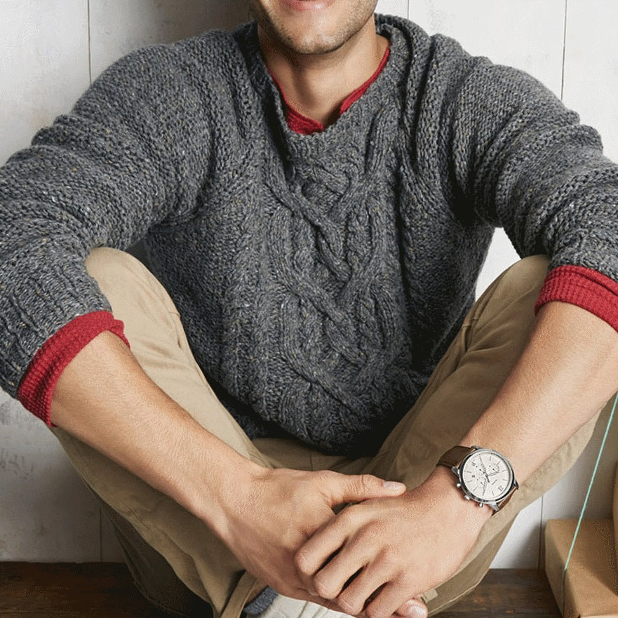 Buy Neutra Chrono Quartz Stainless Steel Two Hand Ring Brown Leather Strap Watch in Pakistan