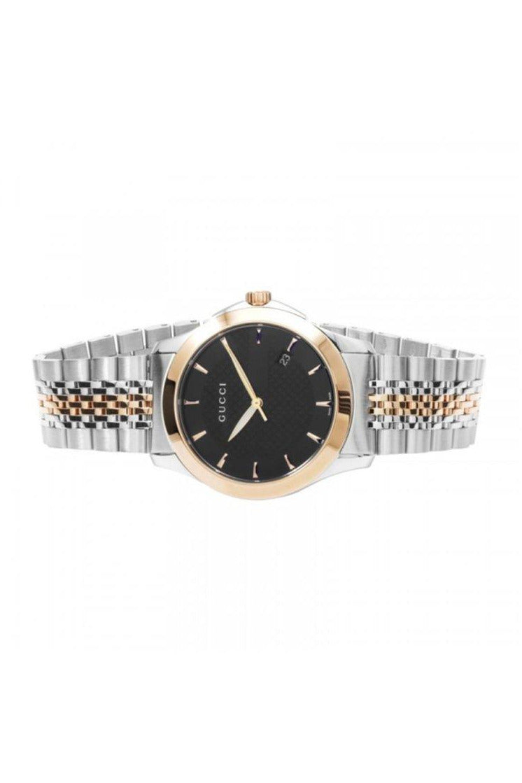 Buy Gucci Men's Swiss Made Quartz Stainless Steel Black Dial 38mm Watch YA126410 in Pakistan