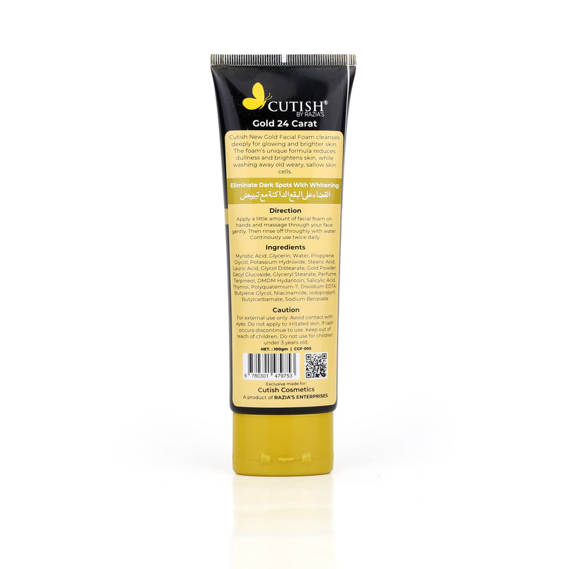 Buy Cutish Gold 24 Carat Facial Foam in Pakistan
