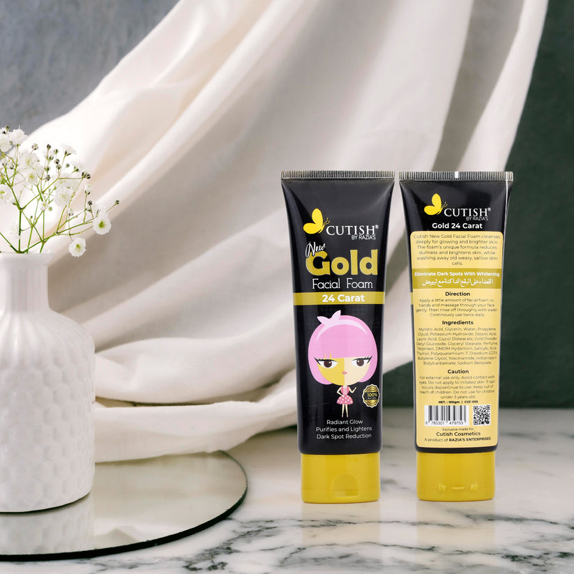 Buy Cutish Gold 24 Carat Facial Foam in Pakistan