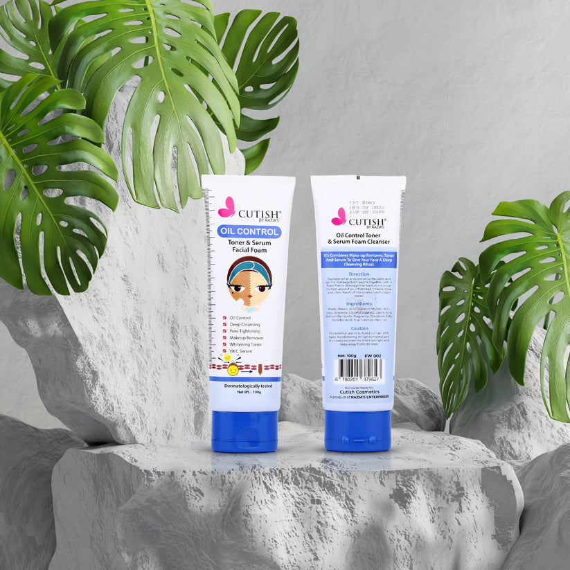 Buy Cutish Oil Control Toner & Serum Facial Foam in Pakistan