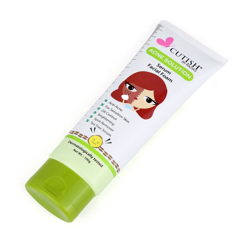 Buy Cutish Acne Solution Serum Facial Foam in Pakistan