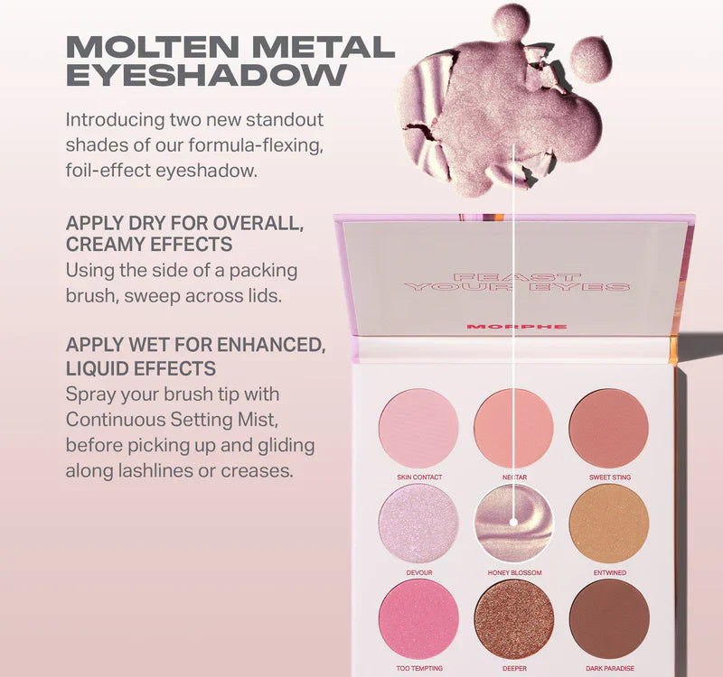 morphe forbidden honey eyeshadow palette