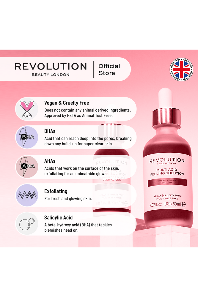 Buy Revolution Skincare Multi Acid Peeling Solution - 30ml in Pakistan