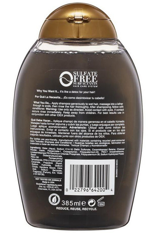Buy OGX Purifying + Charcoal Detox Shampoo in Pakistan