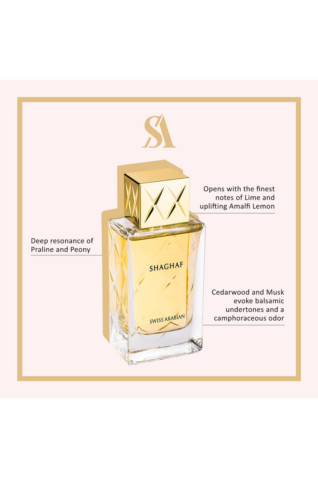 Buy Swiss Arabiyan Shaghaf Women Perfume - 100ml in Pakistan