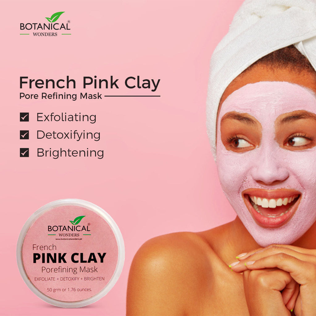 Buy Botanical Wonders French Pink Clay Pore Refining Mask in Pakistan