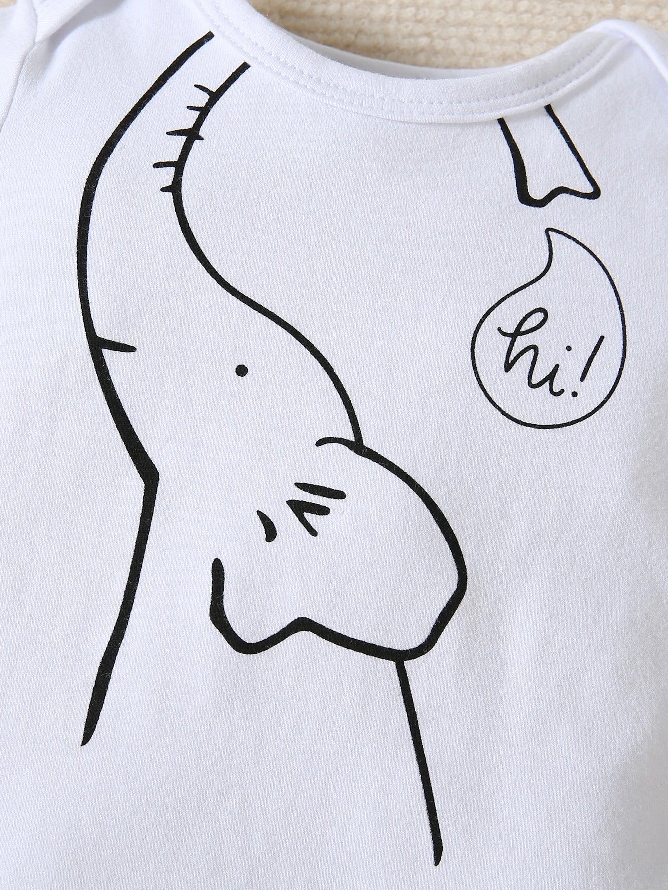 Buy SHEIN Baby Boy Cartoon Graphic Bodysuit & Striped Footed Pants in Pakistan