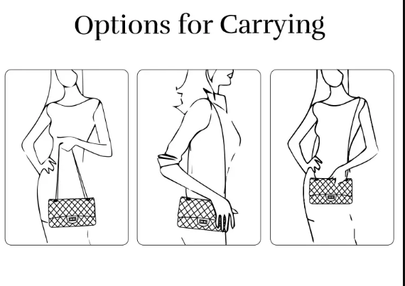 Buy - Quilted DockLock Crossbody Bag ~ Black in Pakistan