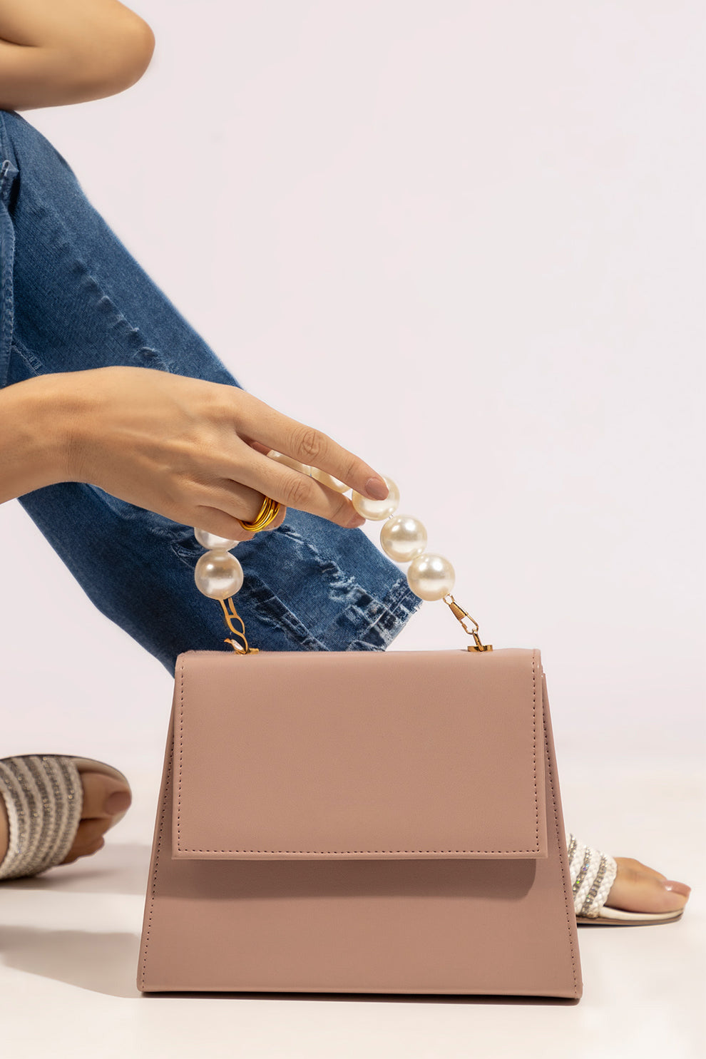 Buy Handbag Pearl Glam Rose in Pakistan
