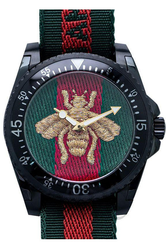 Buy Gucci Men's Quartz Swiss Made Nylon Strap Multi Colour Dial 45mm Watch YA136216 in Pakistan