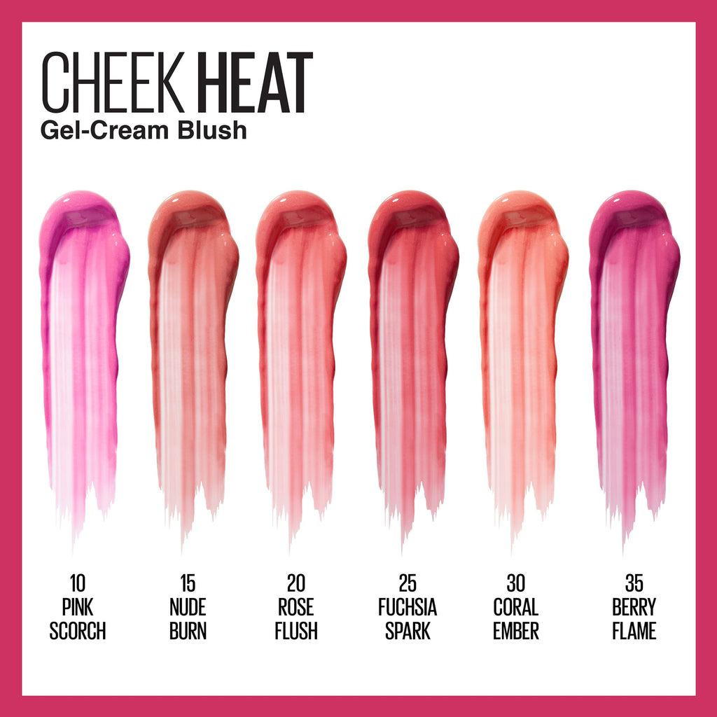 Buy Maybelline Cheek Heat Gel Cream Blush - Coral Ember in Pakistan
