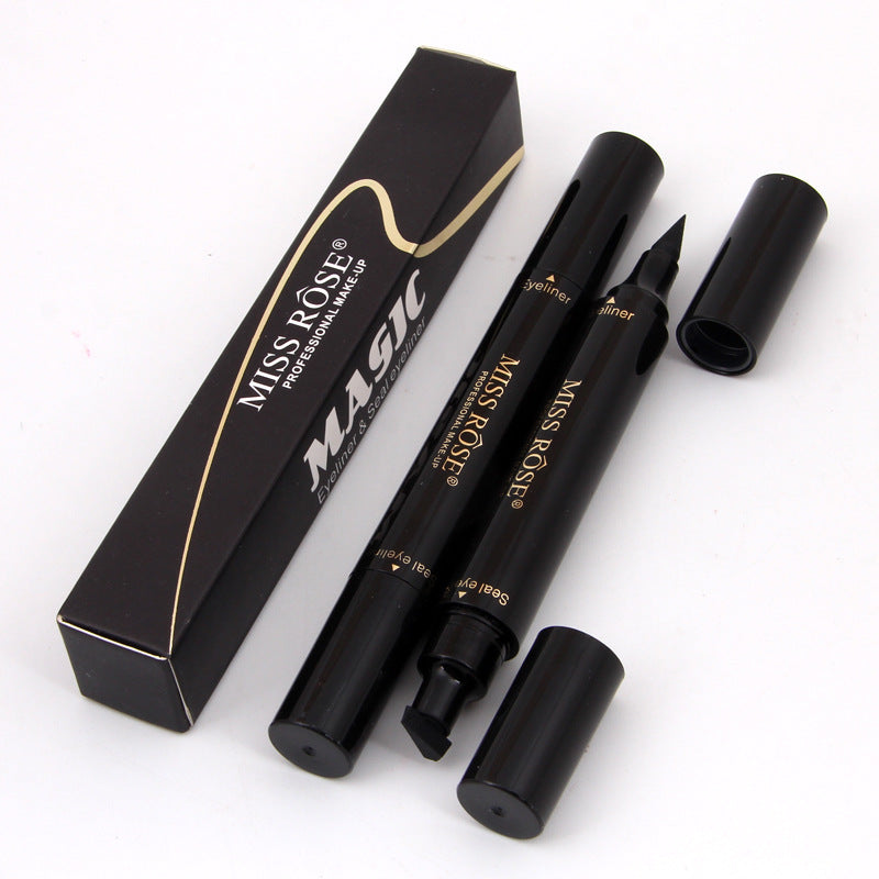 Buy Miss Rose Makeup Liquid Black Eyeliner Pencil Quick Dry Waterproof With Stamp in Pakistan