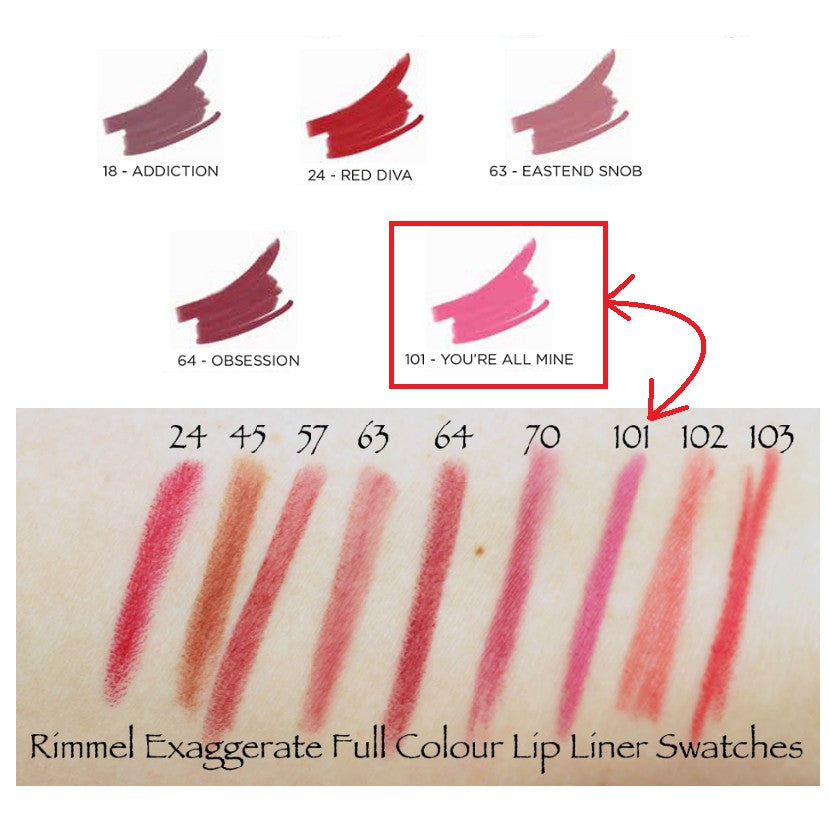 Buy Rimmel London Lasting Finish Exaggerate Automatic Lip Liner - 63 in Pakistan