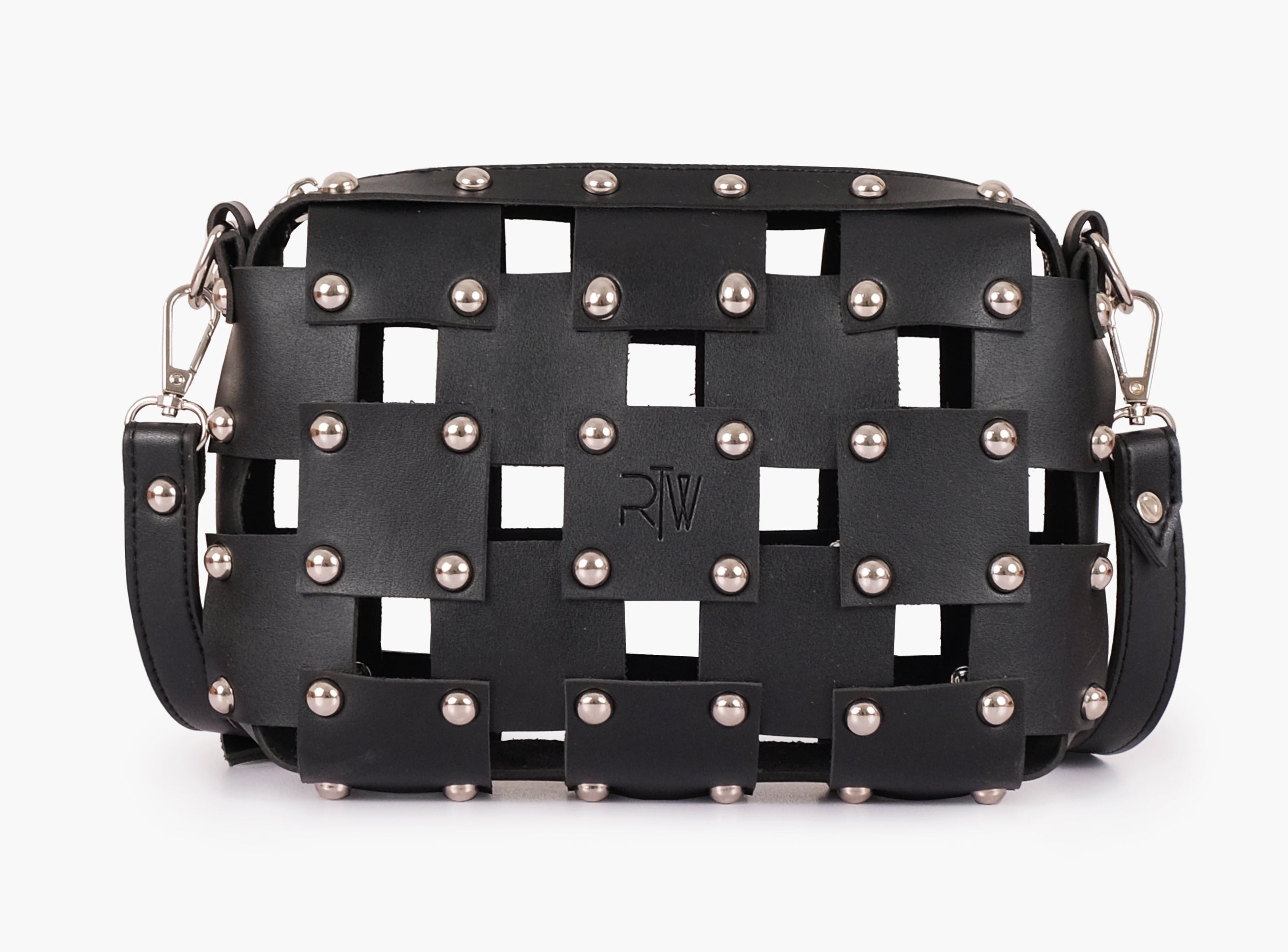 Buy Rivet Cross Body Bag - Black in Pakistan