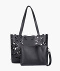 Buy Two Piece Floral Tote - Black in Pakistan