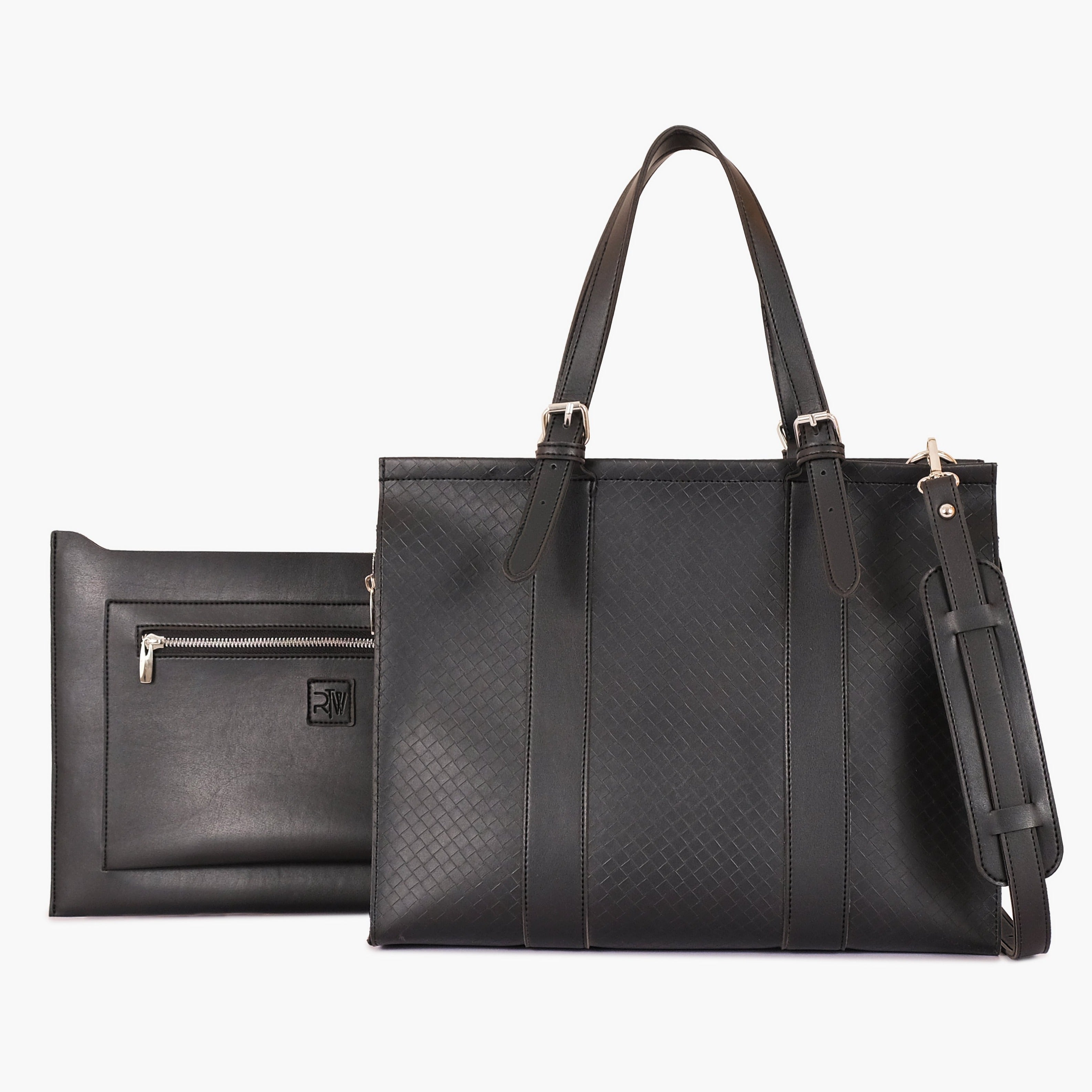 Buy Weaved Laptop Bag With Sleeve - Black in Pakistan