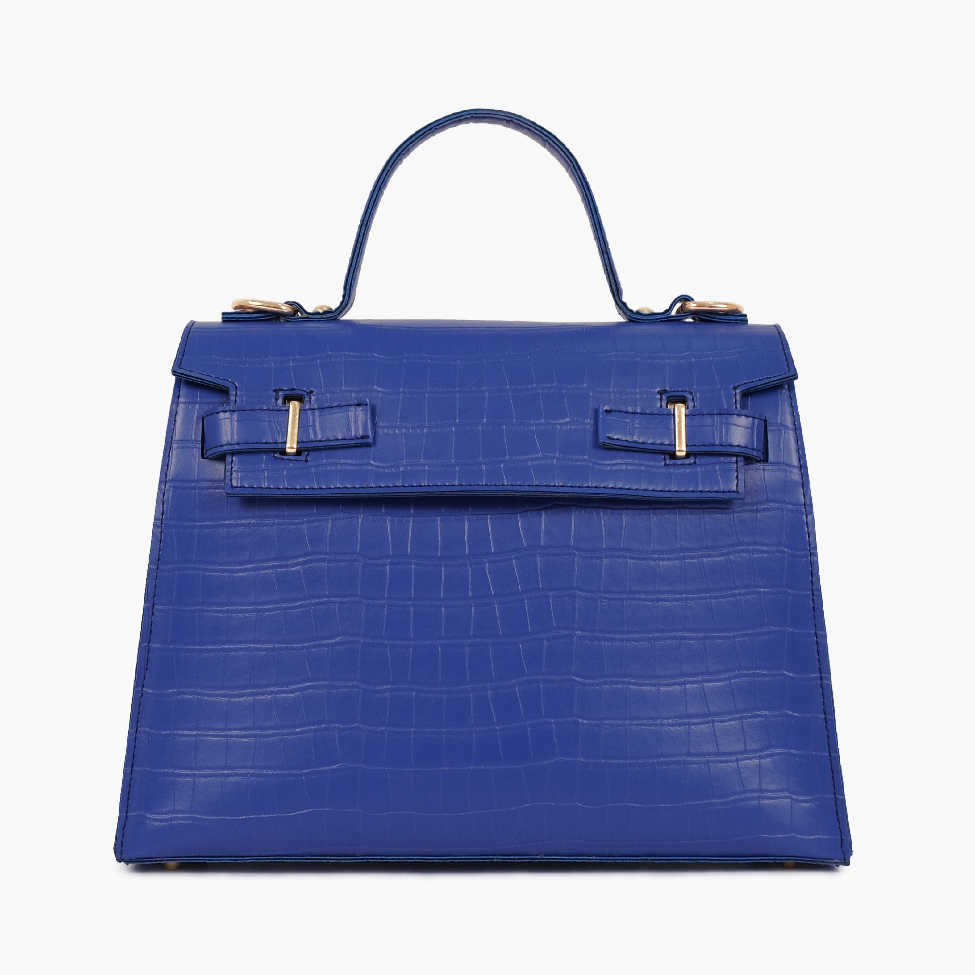 Buy Top Handle Crocodile Mini Bag - Blue in Pakistan