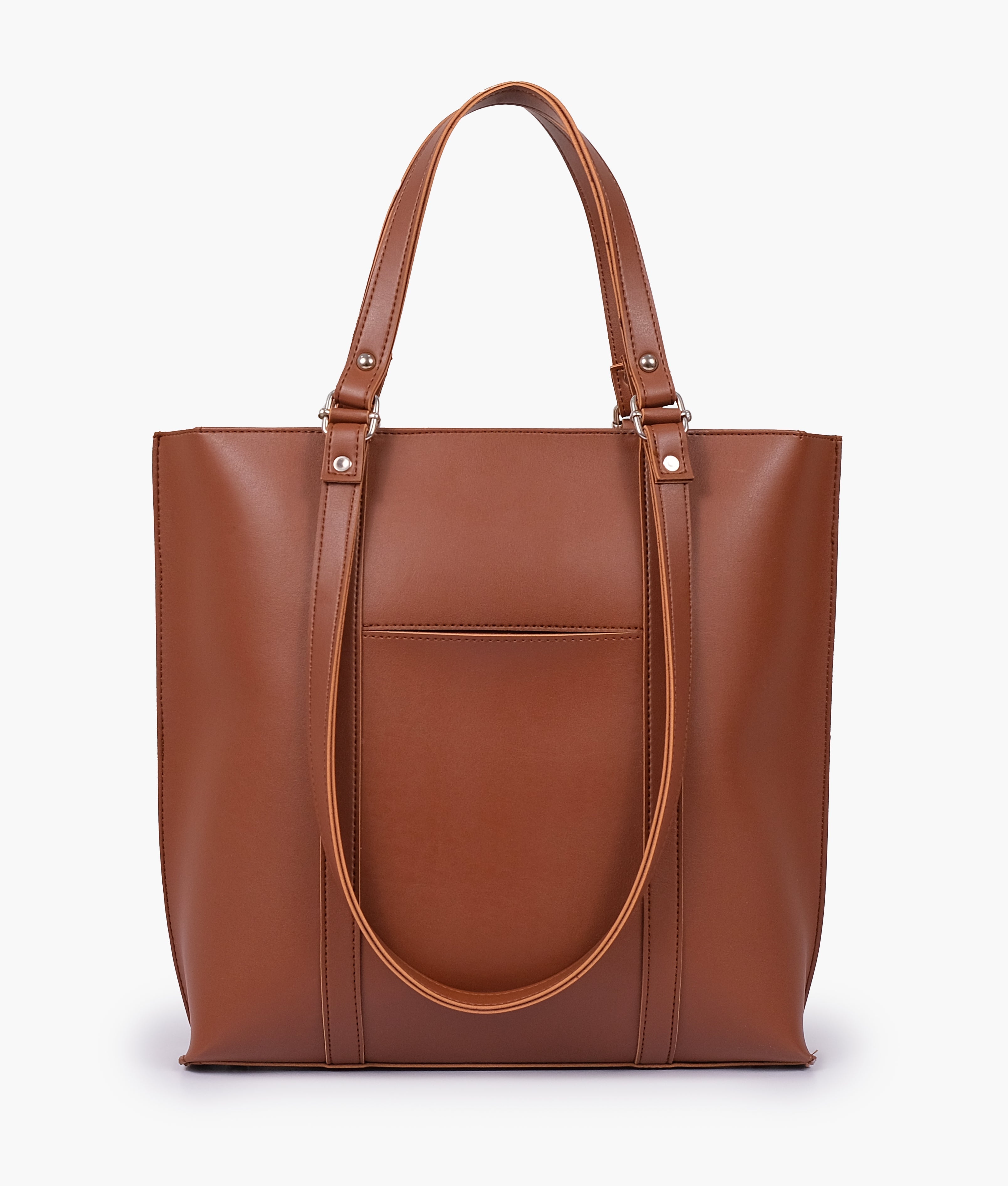 Buy Double Handle Tote Bag - Brown in Pakistan