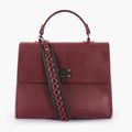 Buy Burgundy Flap-Over Top-Handle Bag in Pakistan
