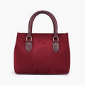 Buy Suede Small Satchel Bag - Burgundy in Pakistan