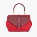 Buy Burgundy Top-Handle Hexagon Bag in Pakistan
