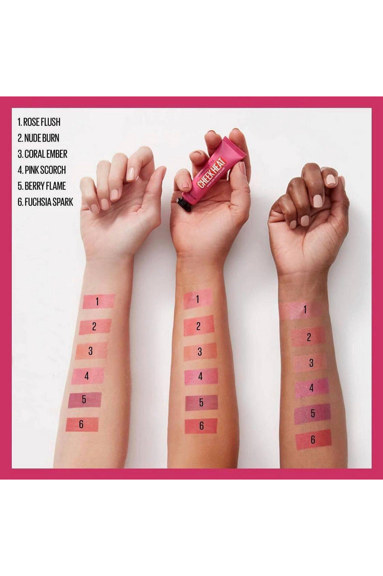 Buy Maybelline Cheek Heat Gel Cream Blush - Nude Burn in Pakistan