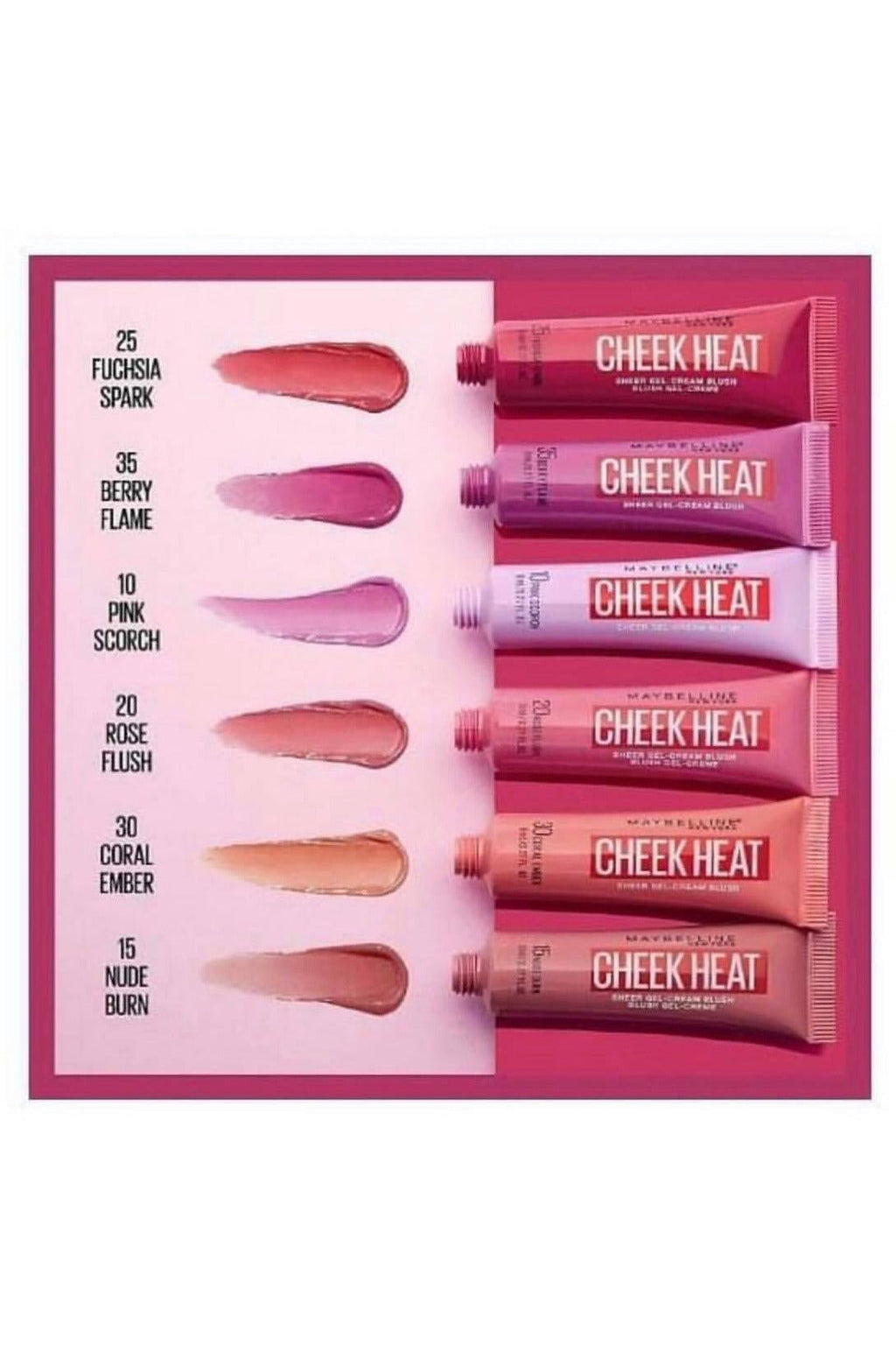 Buy Maybelline Cheek Heat Gel Cream Blush - Nude Burn in Pakistan