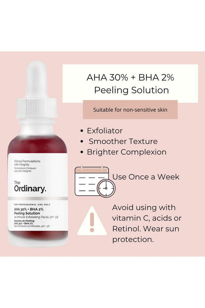 Buy Ordinary AHA 30% + BHA 2% Peeling Solution in Pakistan